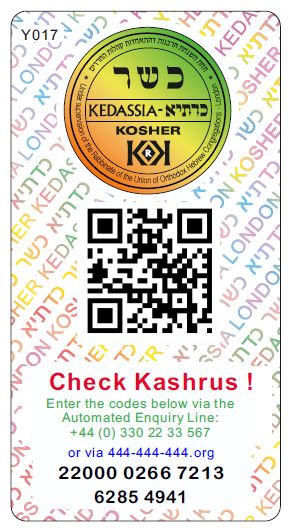Sample Kashrus Passport - Kedassia